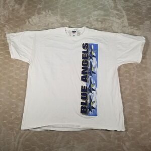 VTG Blue Angels Pushing the Envelope‎ Shirt Sz Lg USA Made